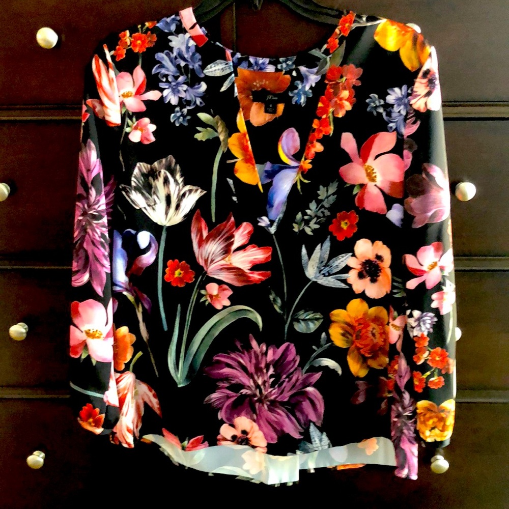 J Crew Floral Blouse NWT